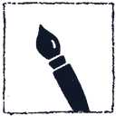 Natural brush feel icon